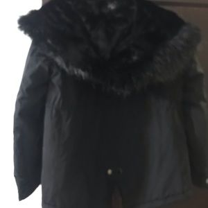 Zara Black Waterproof Parka